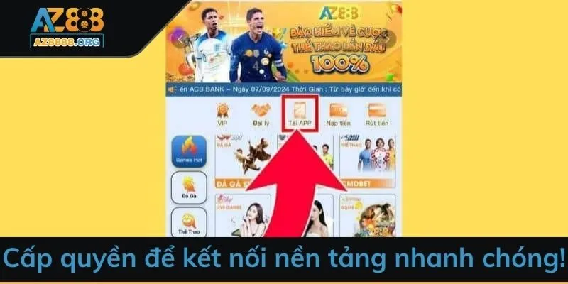 Cấp quyền để kết nối nền tảng nhanh chóng!