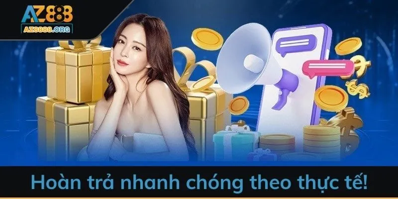 Hoàn trả nhanh chóng theo thực tế!