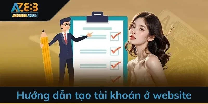 Hướng dẫn tạo tài khoản ở website